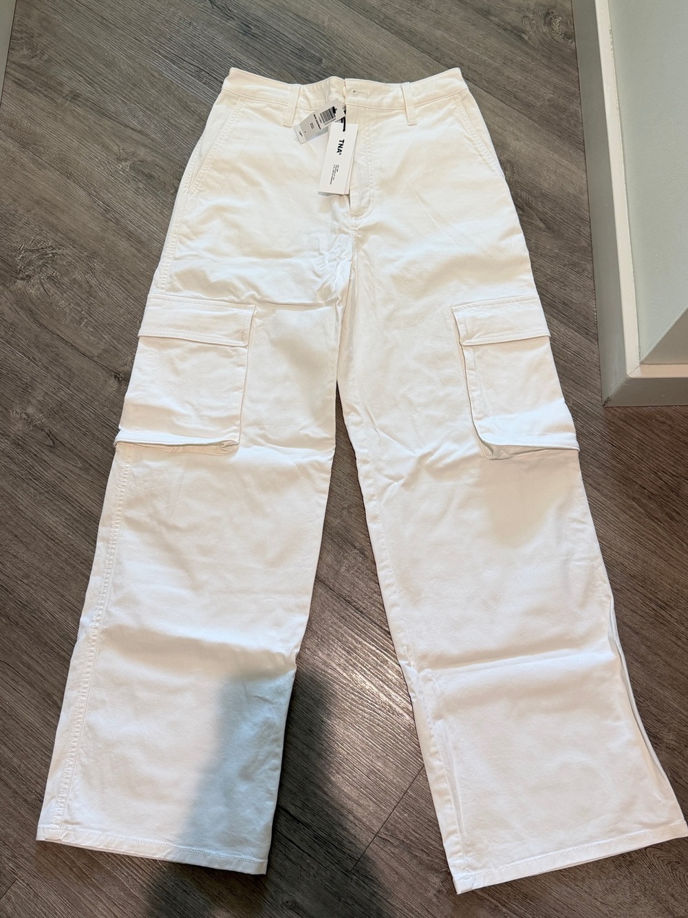Aritzia White Cargo Pants